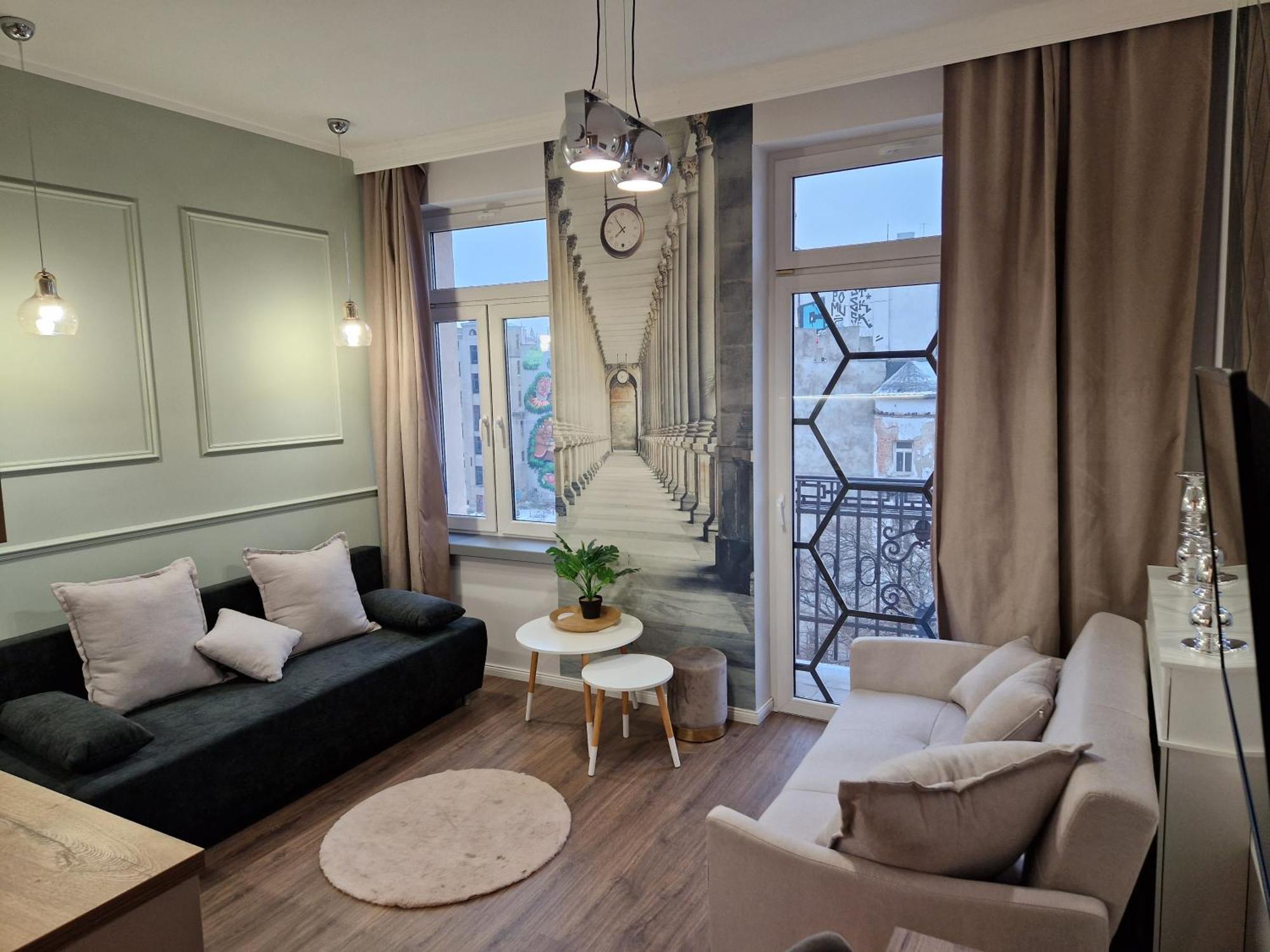 Polonia Apartments Лодзь Экстерьер фото